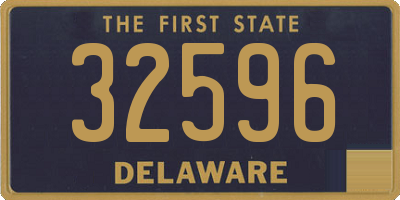 DE license plate 32596