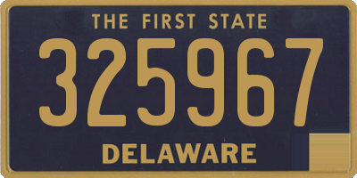 DE license plate 325967