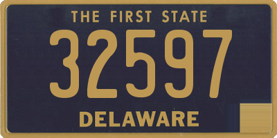 DE license plate 32597