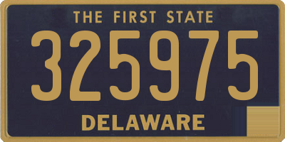 DE license plate 325975