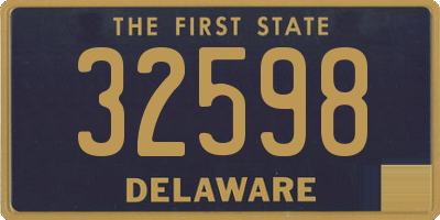 DE license plate 32598