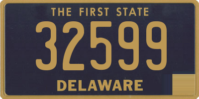 DE license plate 32599