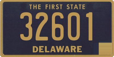 DE license plate 32601