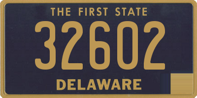 DE license plate 32602