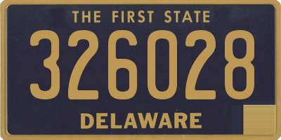 DE license plate 326028