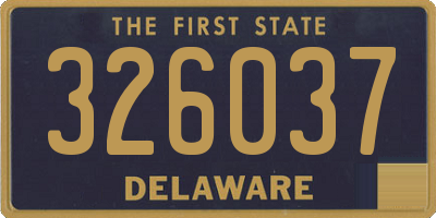 DE license plate 326037