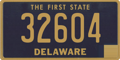 DE license plate 32604