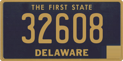 DE license plate 32608