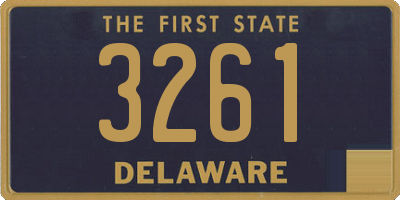 DE license plate 3261