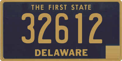 DE license plate 32612