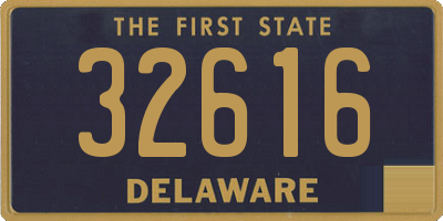 DE license plate 32616