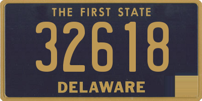 DE license plate 32618