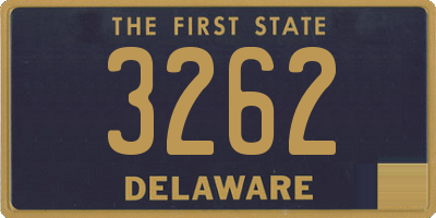 DE license plate 3262