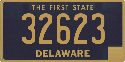 DE license plate 32623