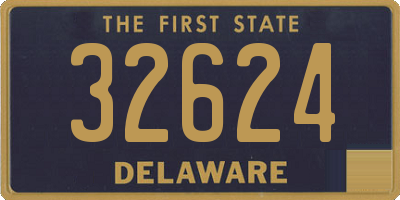 DE license plate 32624