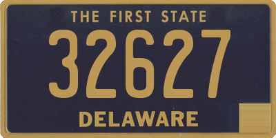 DE license plate 32627