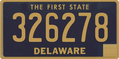 DE license plate 326278