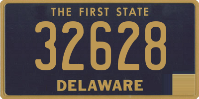 DE license plate 32628