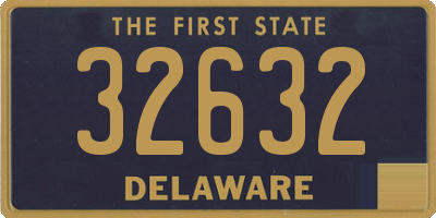 DE license plate 32632