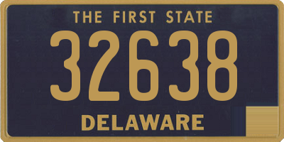 DE license plate 32638