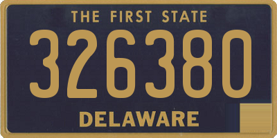 DE license plate 326380
