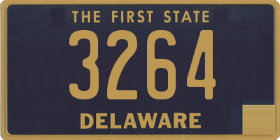 DE license plate 3264