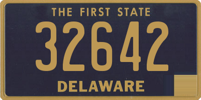 DE license plate 32642