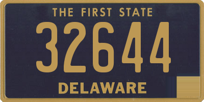 DE license plate 32644