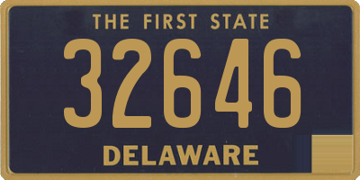 DE license plate 32646