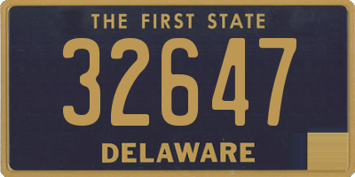 DE license plate 32647