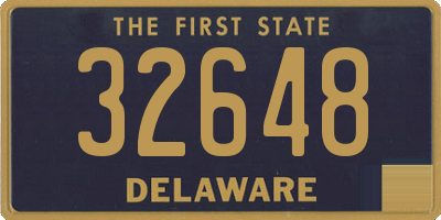 DE license plate 32648