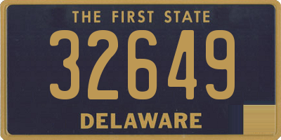 DE license plate 32649