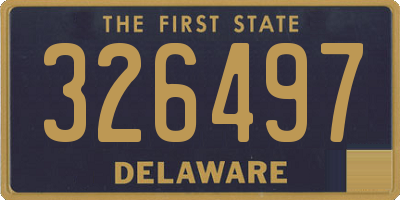 DE license plate 326497