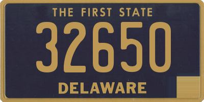 DE license plate 32650