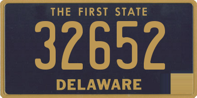 DE license plate 32652