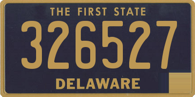 DE license plate 326527
