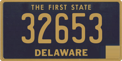 DE license plate 32653