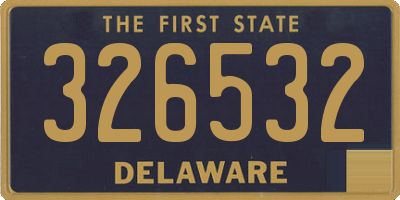 DE license plate 326532