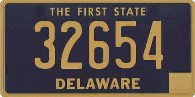 DE license plate 32654