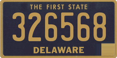 DE license plate 326568