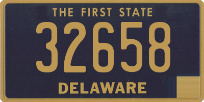 DE license plate 32658