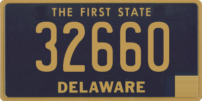 DE license plate 32660