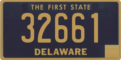 DE license plate 32661