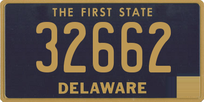 DE license plate 32662