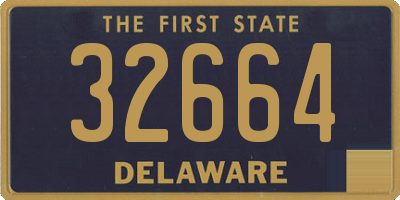 DE license plate 32664