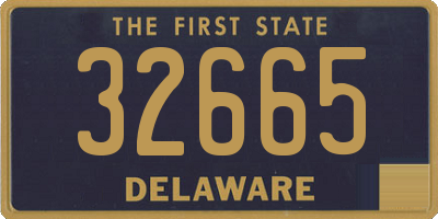 DE license plate 32665