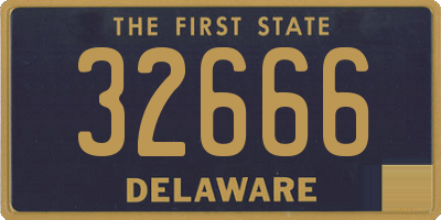 DE license plate 32666