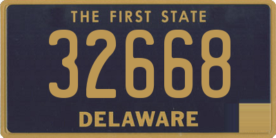 DE license plate 32668