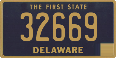 DE license plate 32669