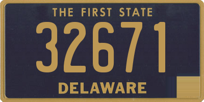 DE license plate 32671